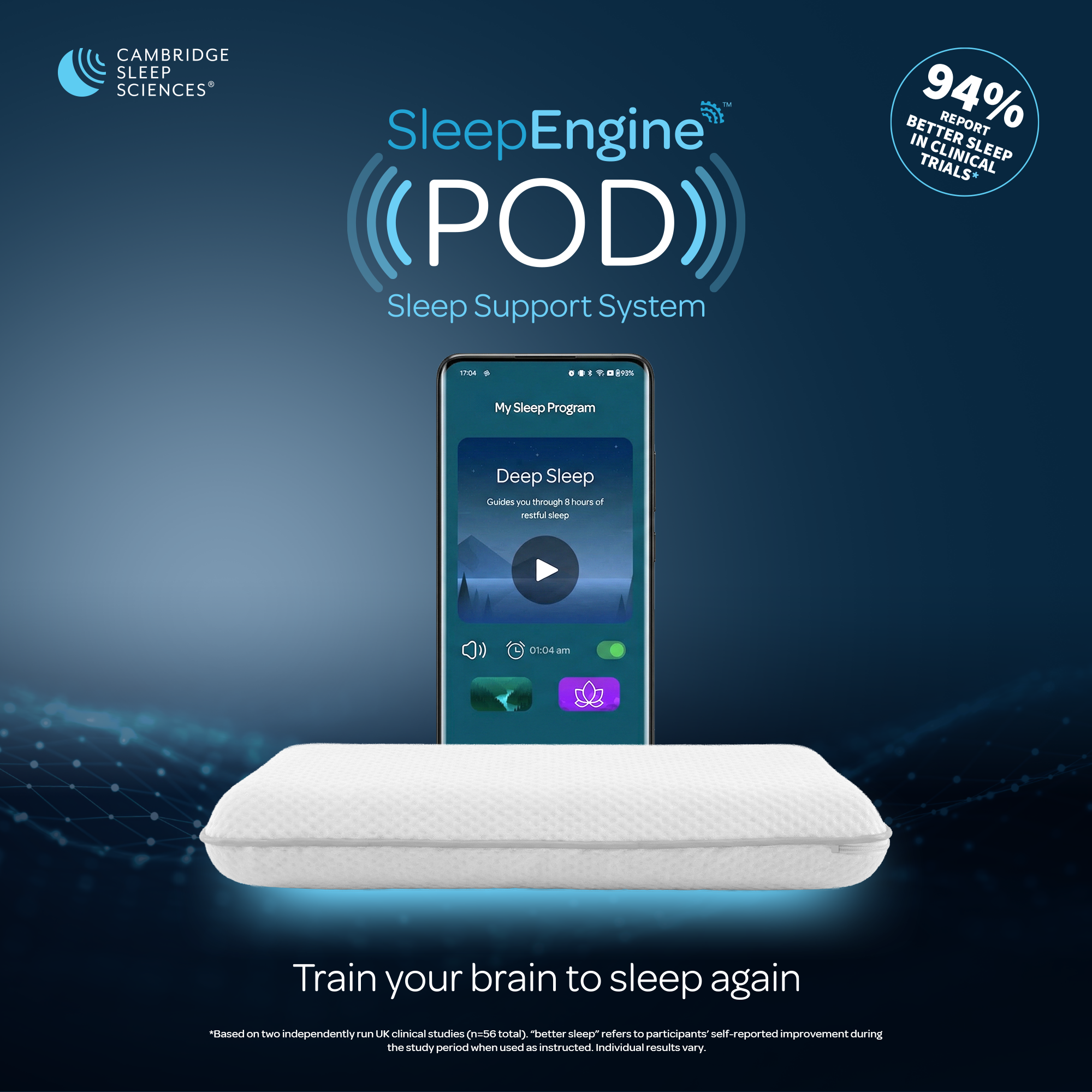 SleepEngine Pod en app